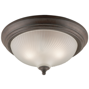 Nieves - Lámpara tipo plafón de interior acabado café, 2 luces