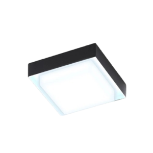 Okab I - Lámpara tipo plafón LED de interior acabado negro, 6500K - 15W