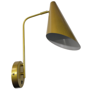 Leila - Lámpara de pared interior acabado dorado, 1 luz