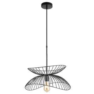 Marinet - Lámpara colgante de interior acabado negro, 1 luz