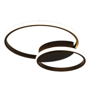 Margot - Lámpara tipo plafón de interior LED con control remoto acabado negro, 3CCT - 36W
