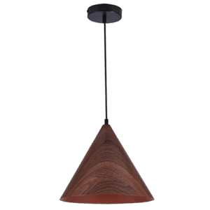 Paula - Lámpara colgante de interior acabado madera, 1 luz