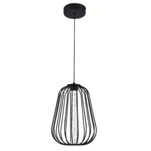 Rocío - Lámpara colgante de interior LED acabado negro, 3CCT - 5W