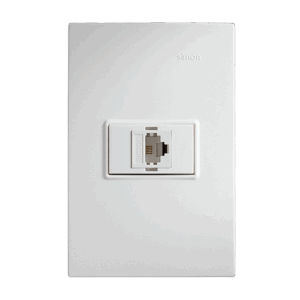 Serie 23: Toma informática RJ45 acabado marfil