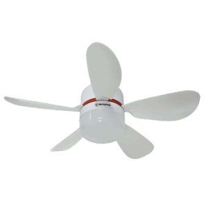 Tylo - Ventilador mini de interior con rosca 16.5 plg con control acabado blanco, 3CCT - 6.5W