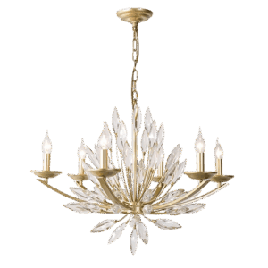 Mia I - Lámpara colgante de interior acabado dorado, 6 luces