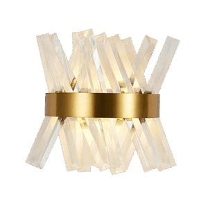 Valen - Lámpara de pared interior acabado dorado, 2 luces