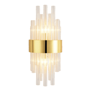 Juliany - Lámpara de pared interior acabado dorado, 2 luces