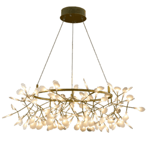 Naya I - Lámpara colgante de interior LED acabado dorado, 3000K - 32W