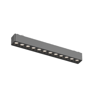 Lámpara regleta para riel Magnetico de interior LED acabado negro, 3000K - 12W