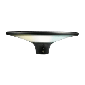 Clarte I - Lámpara solar punta de poste de exterior LED acabado negro, 20W - 3CCT