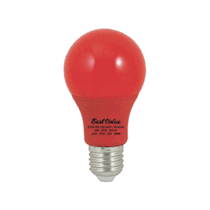 Foco LED 6W - A19/E27- Rojo