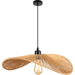 Alona - Lámpara colgante de interior acabado fibra natural, 1 luz