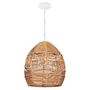 Aviana - Lámpara colgante de interior acabado fibra natural, 1 luz