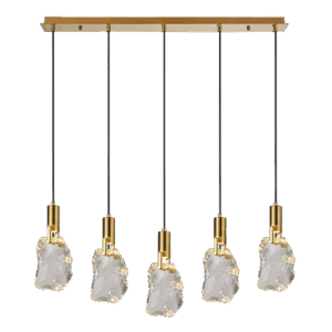 Erandi III - Lámpara colgante de interior acabado dorado, 5 luces - 3000K