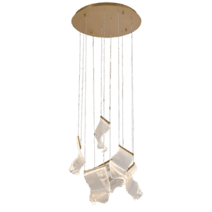 Estelar I - Lámpara colgante de interior LED acabado dorado, 3CCT - 24W