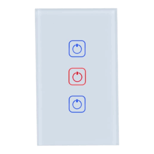 Creator M III - Apagador inteligente WiFi 3 botones acabado blanco