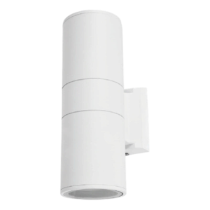 Lethia - Lámpara para muro exterior LED acabado blanco, 2 luces