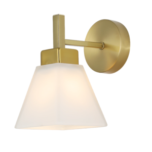 Isara II - Lámpara de pared interior acabado dorado, 1 luz