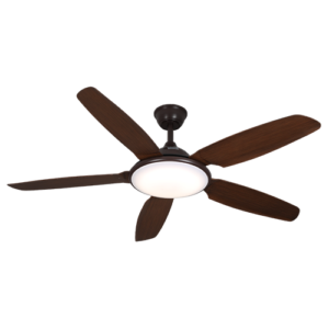 Narel - Ventilador de techo 52 plg con control remoto acabado café y aspas madera, 3CCT - 24W