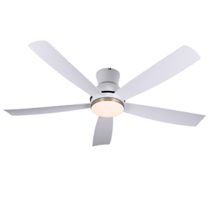 Helin - Ventilador de techo 52 plg con control remoto acabado blanco y aspas blancas, 3CCT - 45W