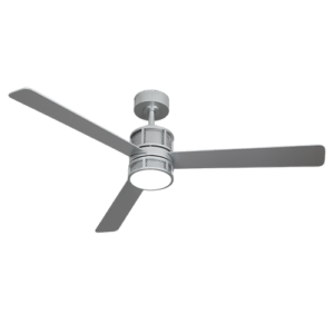 Morrison - Ventilador de techo 52 plg con control remoto acabado plateado y aspas plateadas, 3CCT - 30W