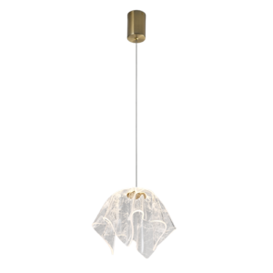 Onyxa - Lámpara colgante de interior LED acabado dorado, 3000K - 5W