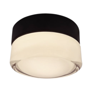 Tegmine Round - Lámpara tipo plafón de interior/exterior LED acabado negro, 3000K - 10W