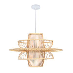 Lilian - Lámpara colgante de interior acabado fibra natural, 1 luz