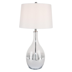 Caroline - Lámpara de mesa interior acabado plateado, 1 luz