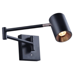Braccio - Lámpara de pared interior LED acabado negro, 3000K - 7W